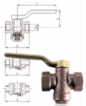 ROBINET CU SCAUN CONIC INVERSAT, BRONZ, PN06 - 253/254/255