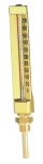 THERMOMETRE VERTICAL INDUSTRIEL DROIT H200MM PLONGEUR 63MM 1/2
